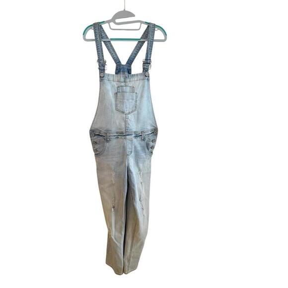 Edyson Lightwash Destressed Overalls Sz.30 Straght Leg - Picture 1 of 6